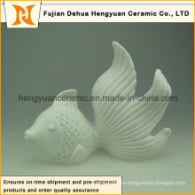 Diseño personalizado de pescado de cerámica para la decoración del hogar